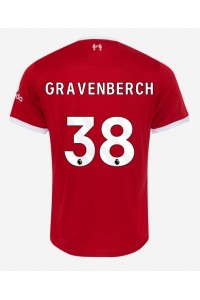 Liverpool Ryan Gravenberch #38 Jalkapallovaatteet Kotipaita 2023-24 Lyhythihainen
